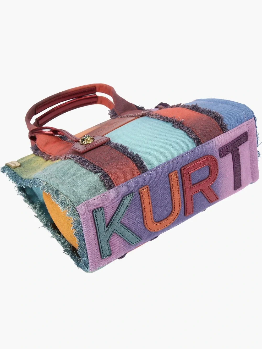 Kurt Geiger Southbank Patchwork Denim Tote. NWT - Picture 3 of 11